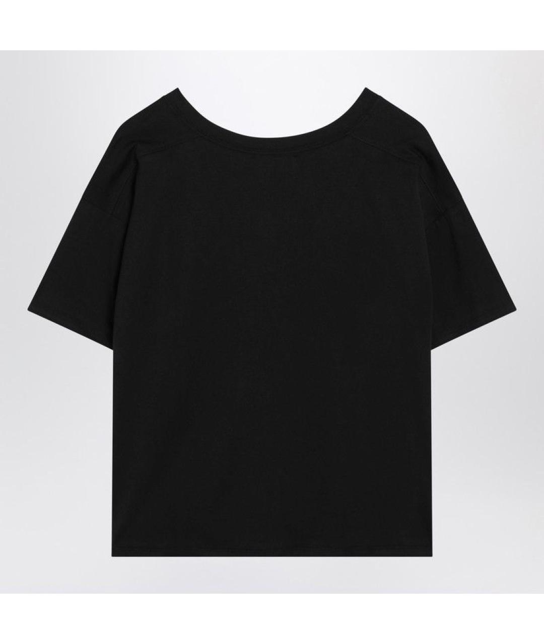 LOULOU STUDIO Черная хлопковая футболка, фото 2