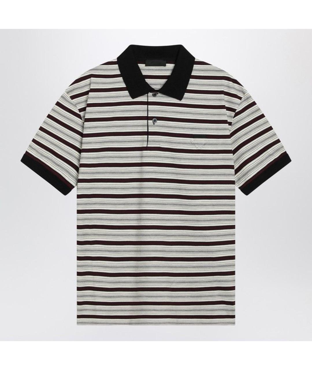 PRADA Мульти вискозное поло с коротким рукавом, фото 7