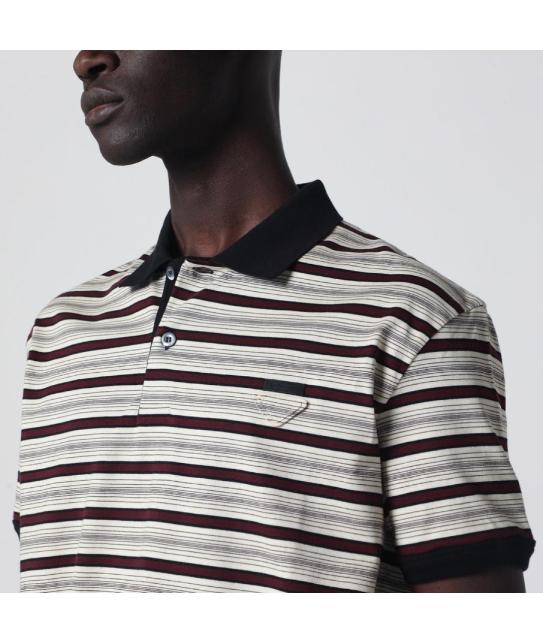 PRADA Мульти вискозное поло с коротким рукавом, фото 6