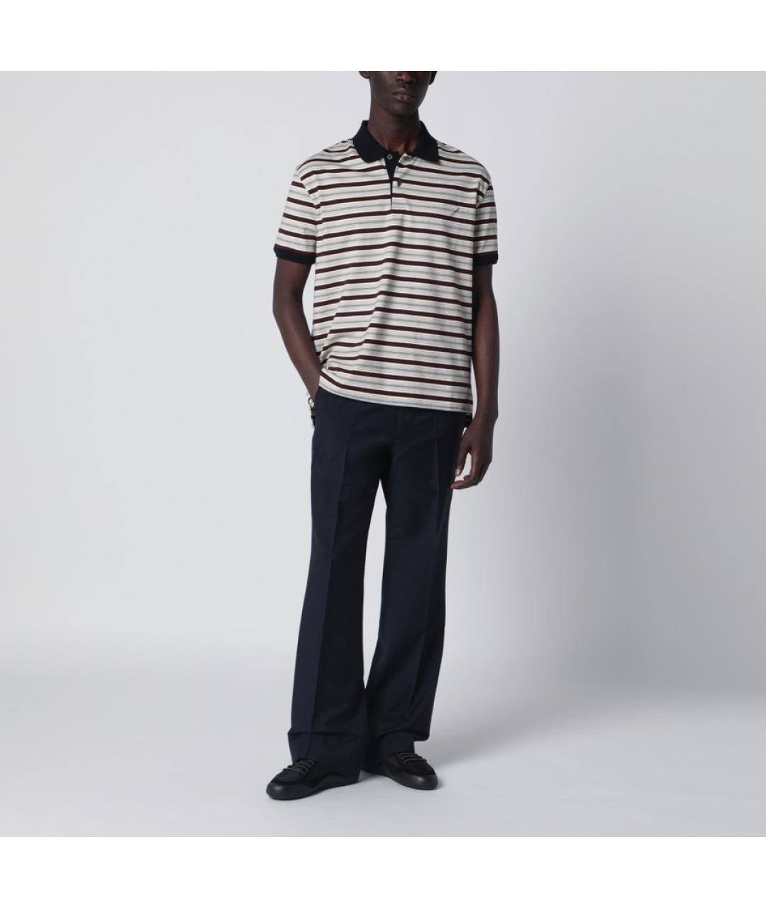 PRADA Мульти вискозное поло с коротким рукавом, фото 4