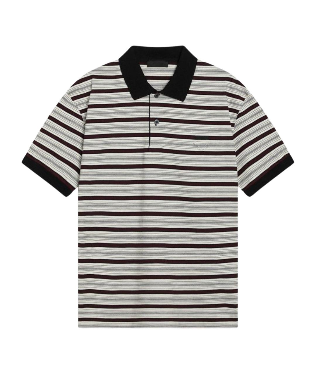 PRADA Мульти вискозное поло с коротким рукавом, фото 1