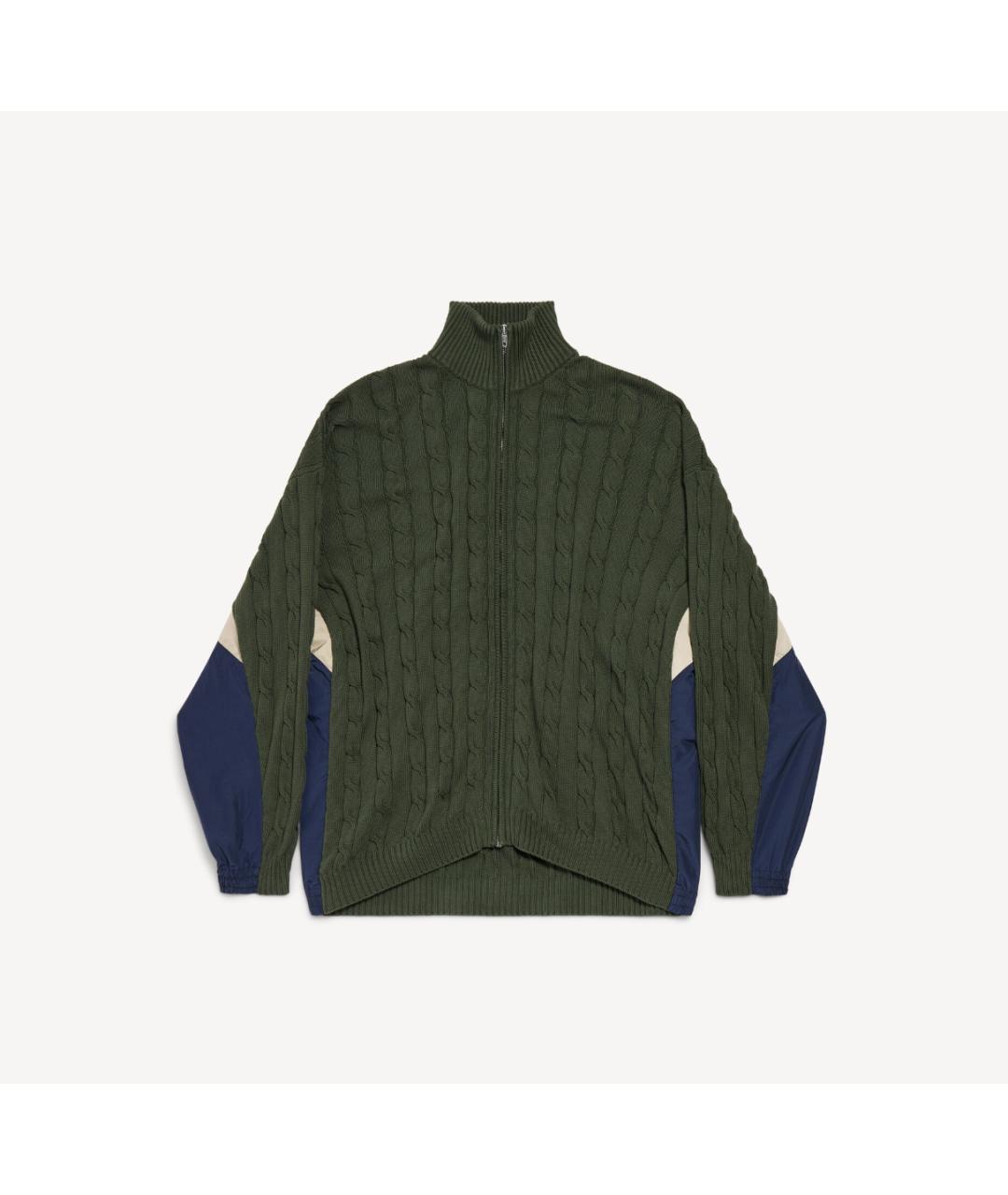 BALENCIAGA Зеленая хлопковая куртка, фото 8