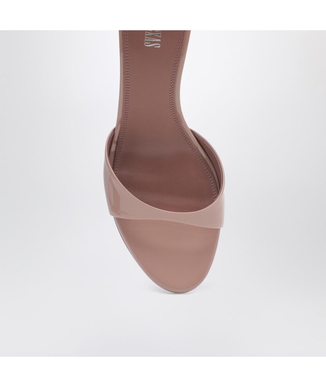 PARIS TEXAS Розовые босоножки из лакированной кожи, фото 4