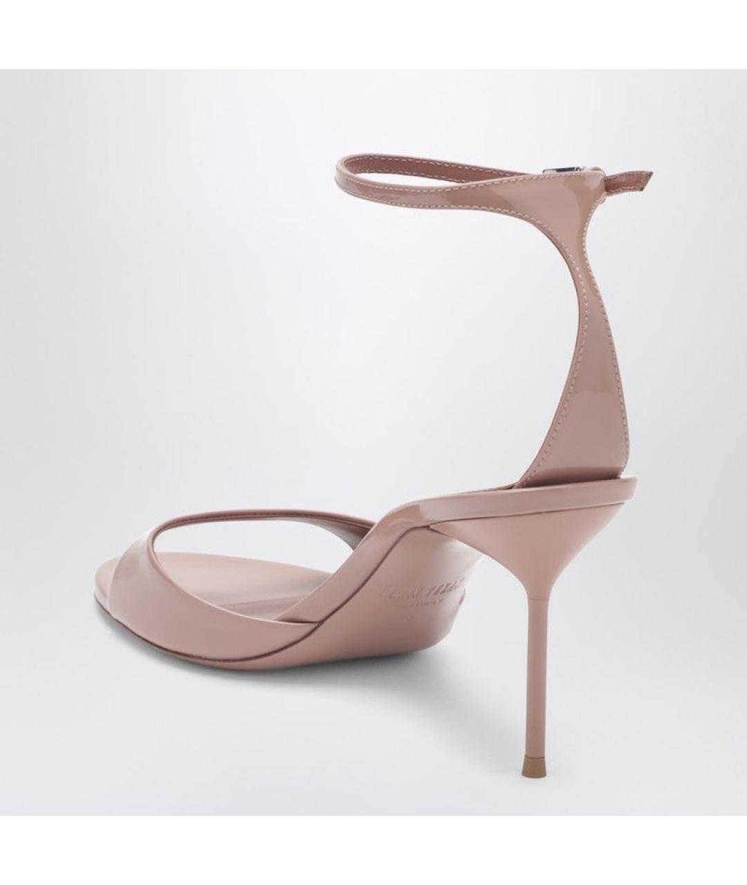 PARIS TEXAS Розовые босоножки из лакированной кожи, фото 3