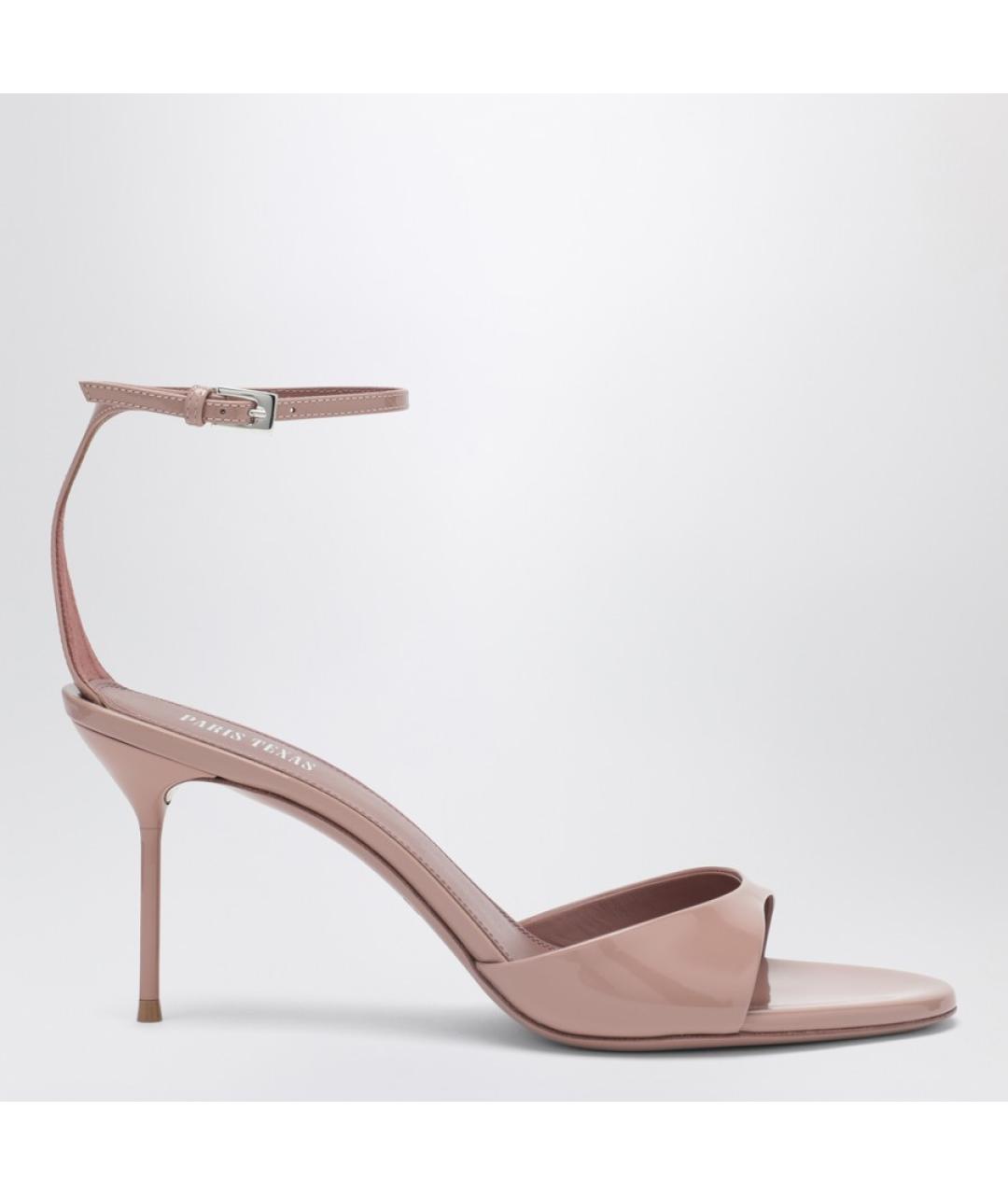 PARIS TEXAS Розовые босоножки из лакированной кожи, фото 6