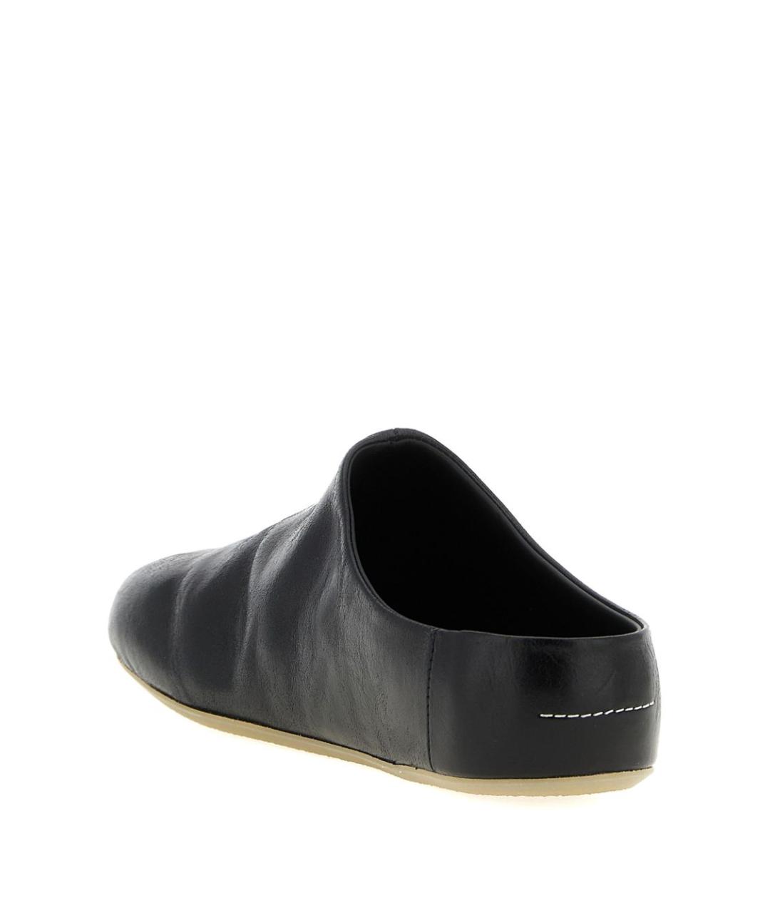 MM6 MAISON MARGIELA Черные кожаные низкие ботинки, фото 3