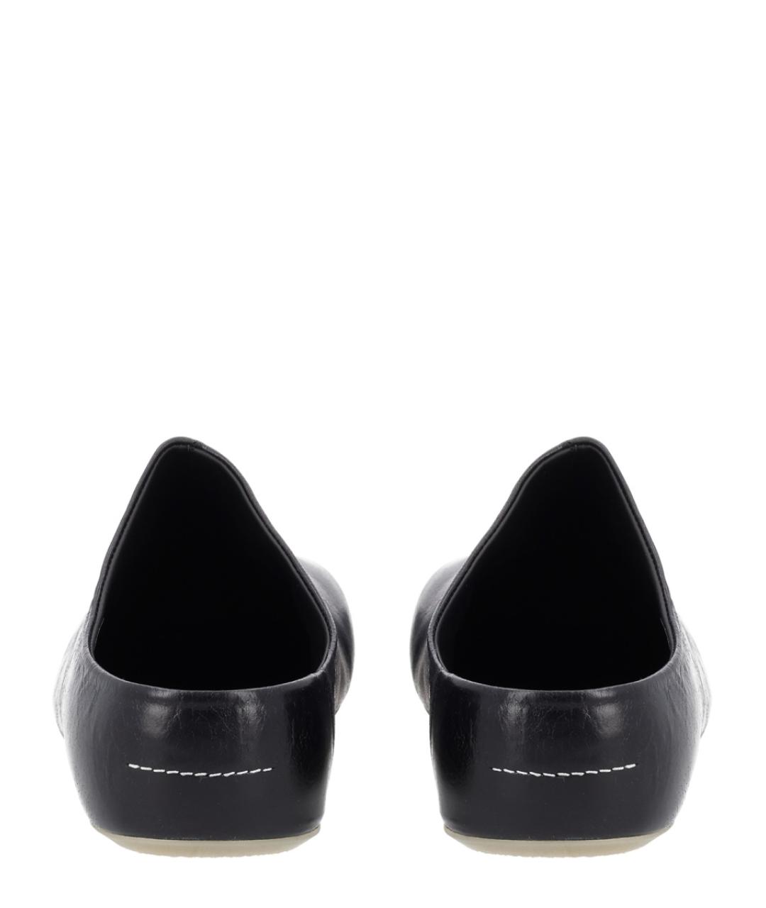 MM6 MAISON MARGIELA Черные кожаные низкие ботинки, фото 5