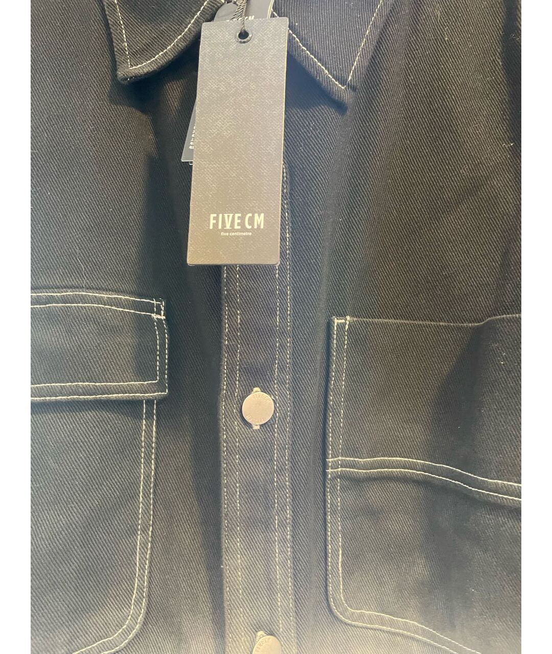 FIVE CM Темно-синяя хлопковая куртка, фото 4