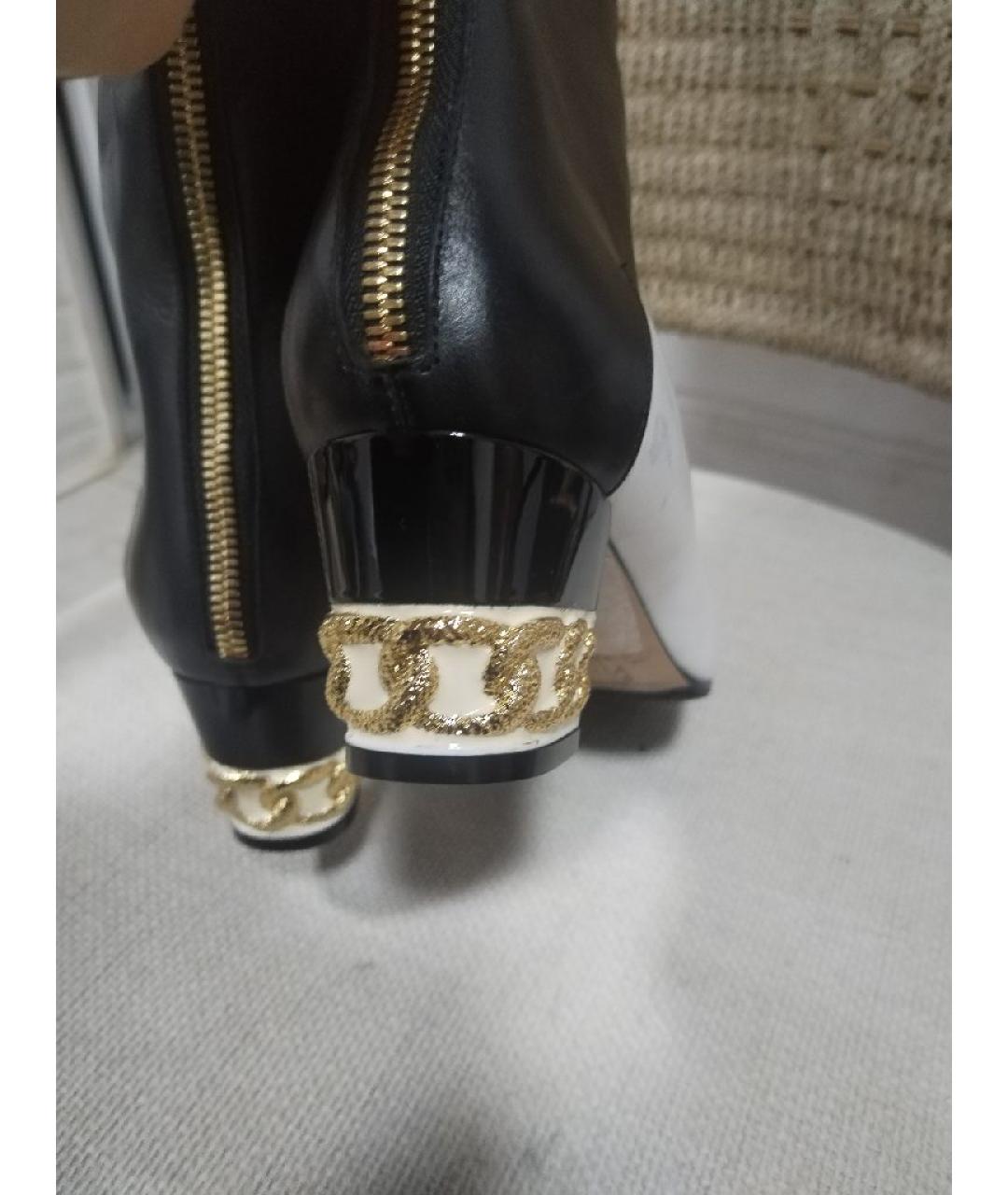 CASADEI Черные кожаные сапоги, фото 6