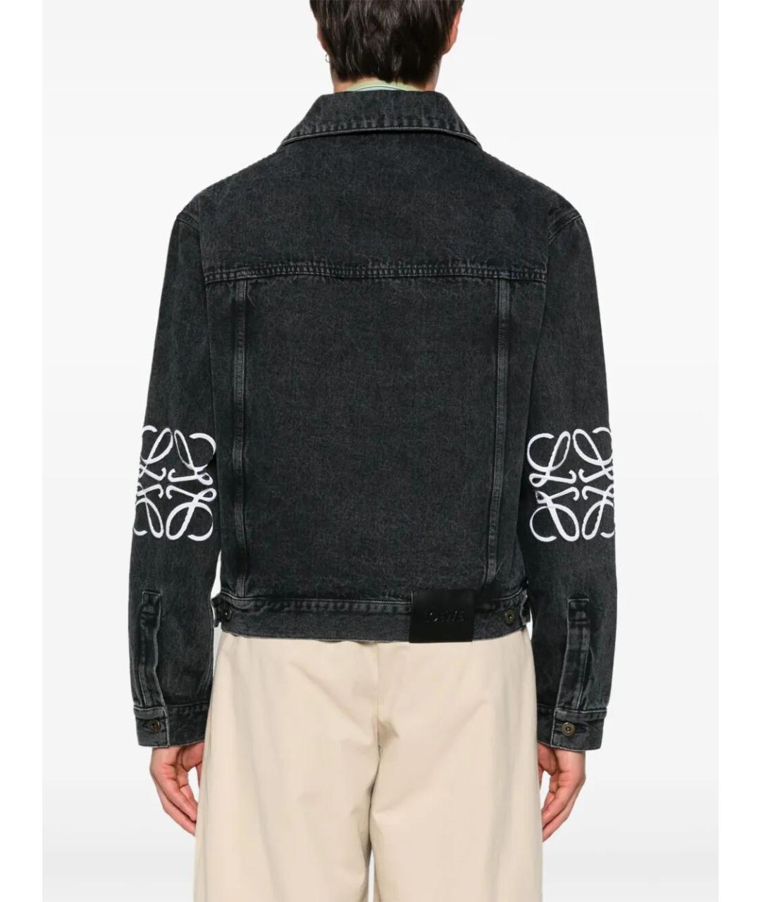 LOEWE Черная хлопковая куртка, фото 3