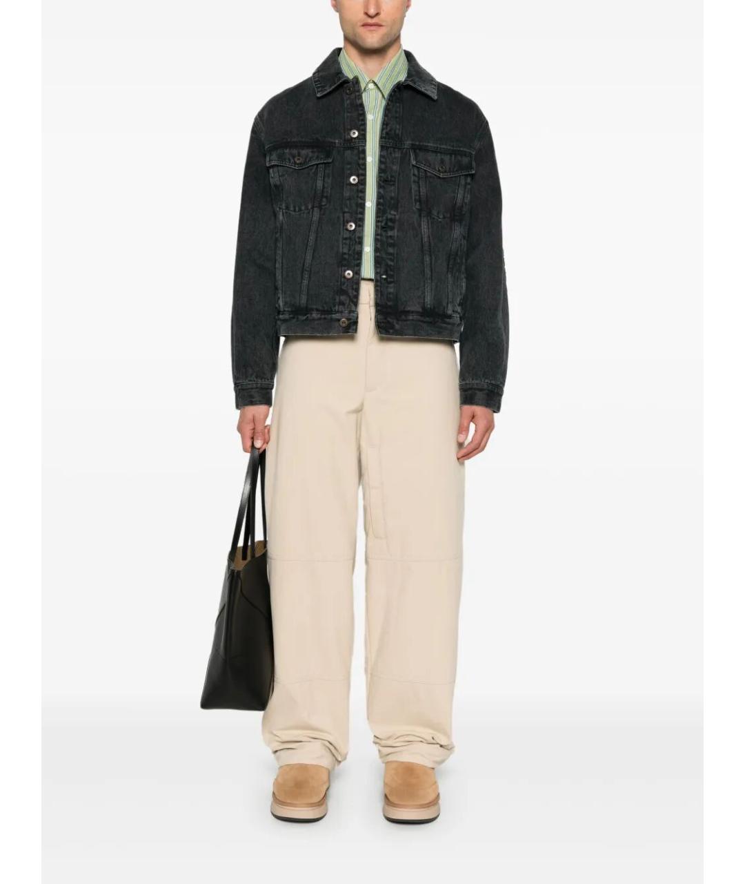 LOEWE Черная хлопковая куртка, фото 5