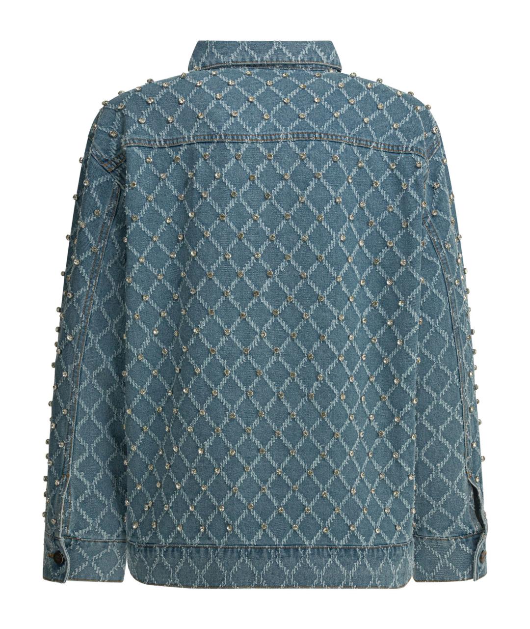 PINKO Голубая хлопковая куртка, фото 2