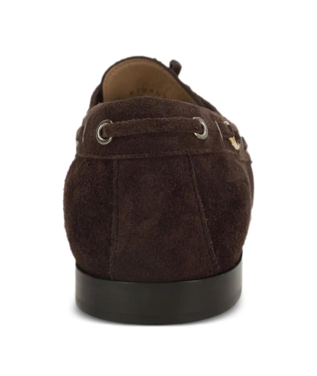 VALENTINO Коричневые замшевые лоферы, фото 3