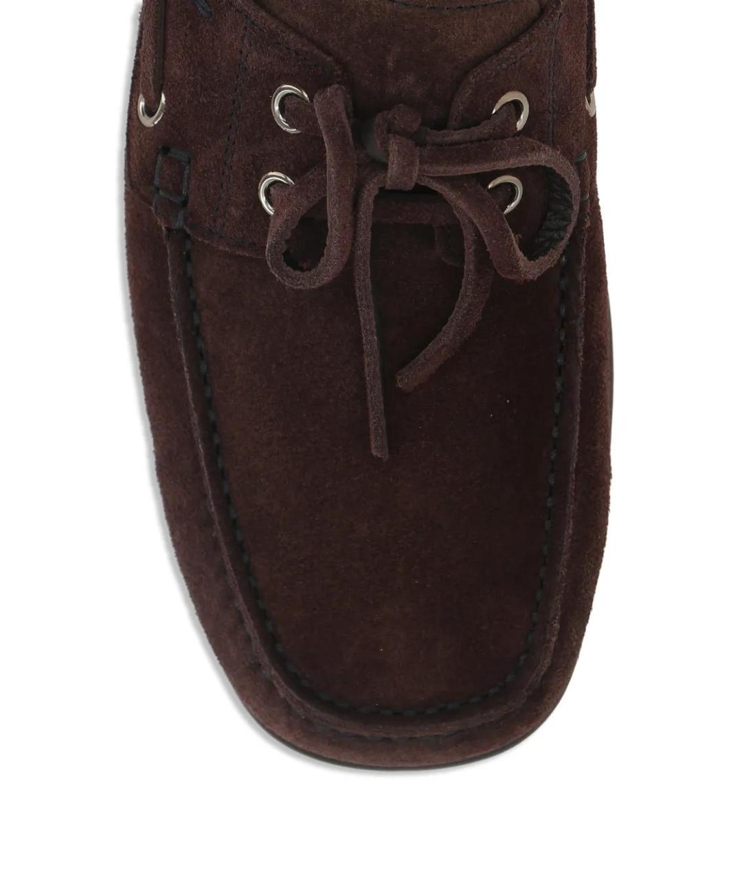 VALENTINO Коричневые замшевые лоферы, фото 4