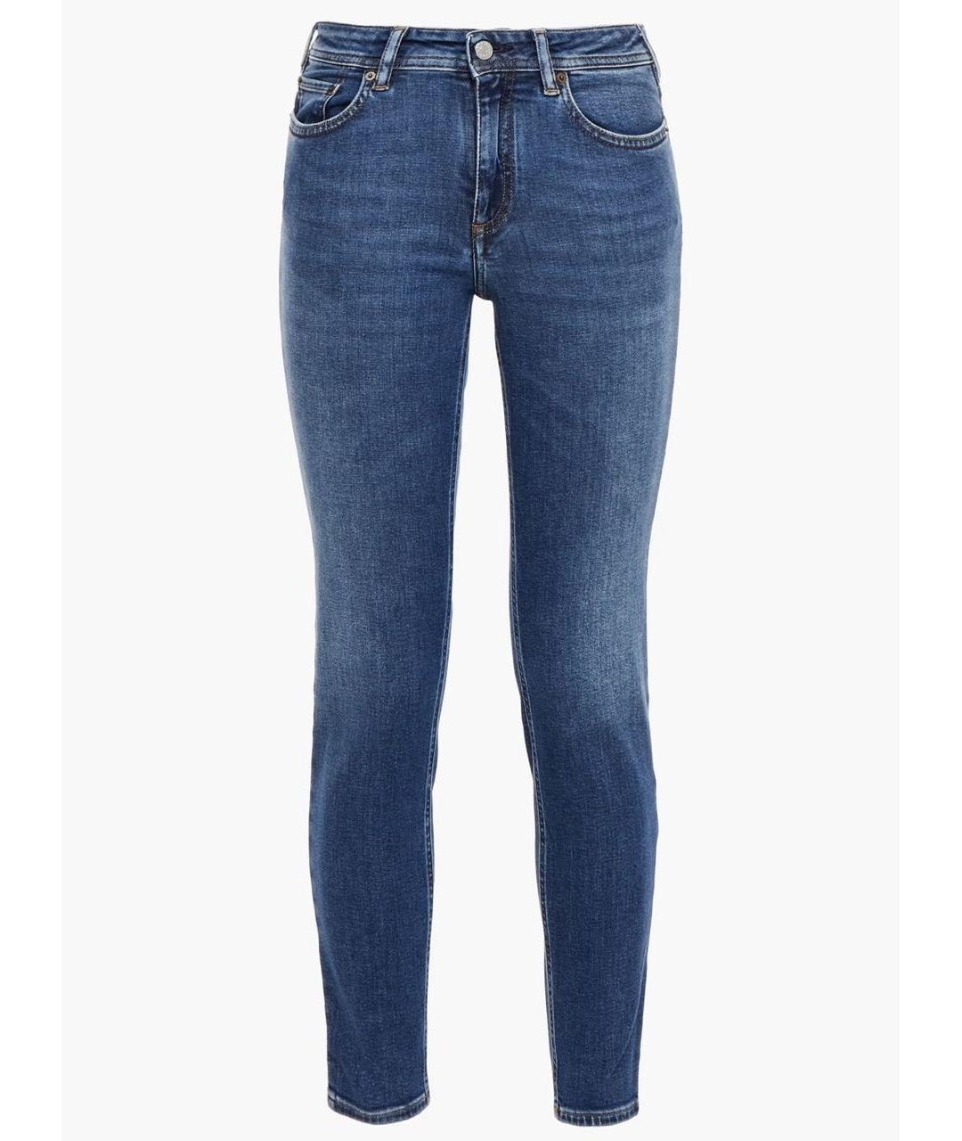 ACNE STUDIOS Синие хлопко-эластановые джинсы слим, фото 9