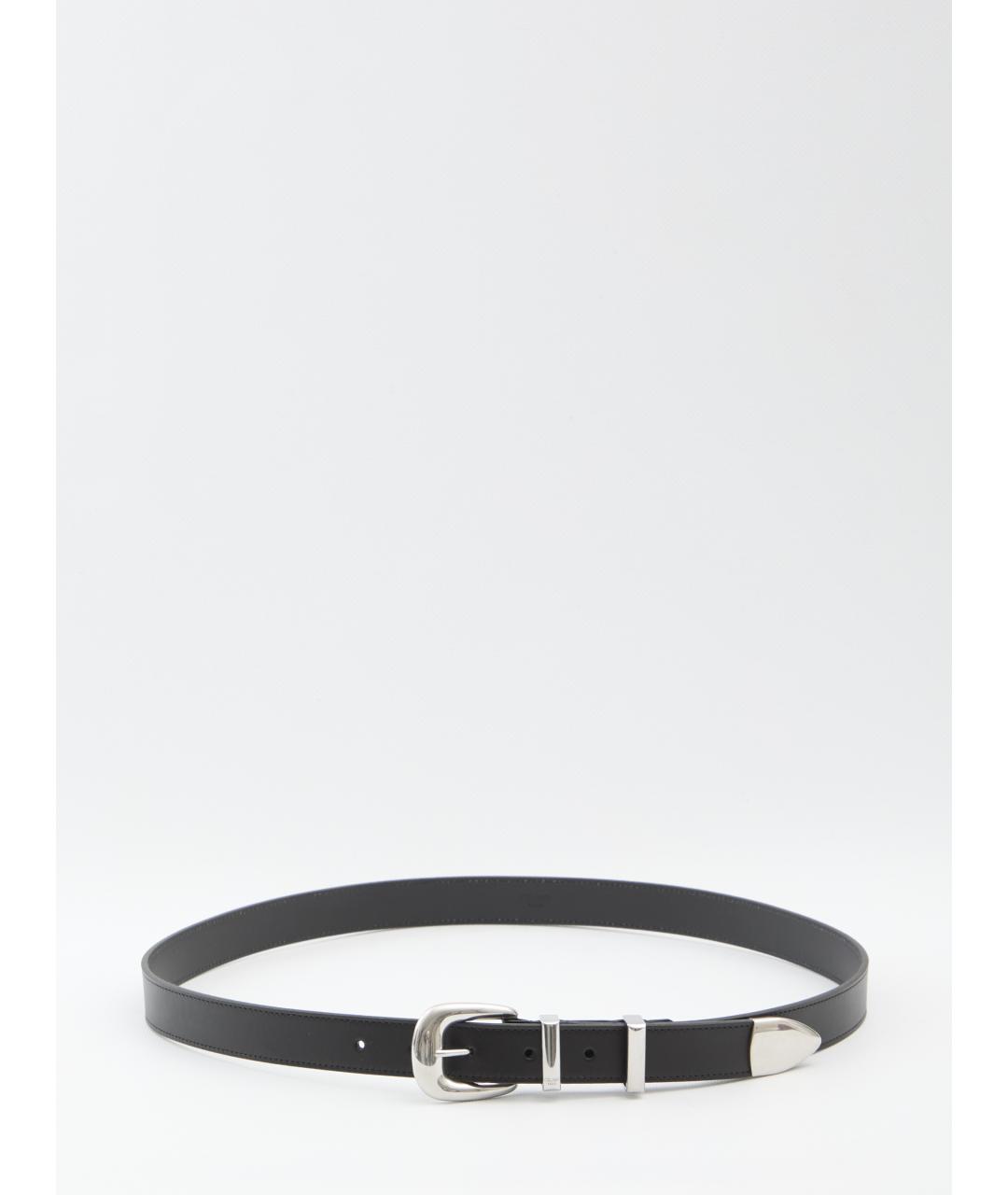 CELINE Черный кожаный ремень, фото 4