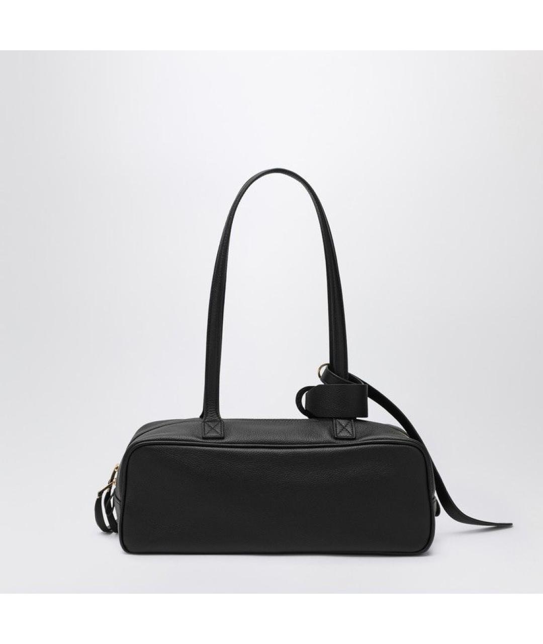 BALENCIAGA Черная кожаная сумка через плечо, фото 2
