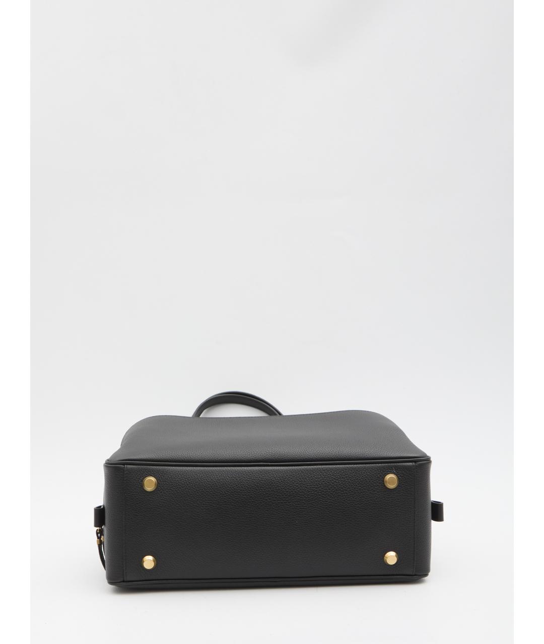 BALENCIAGA Черная кожаная сумка через плечо, фото 3