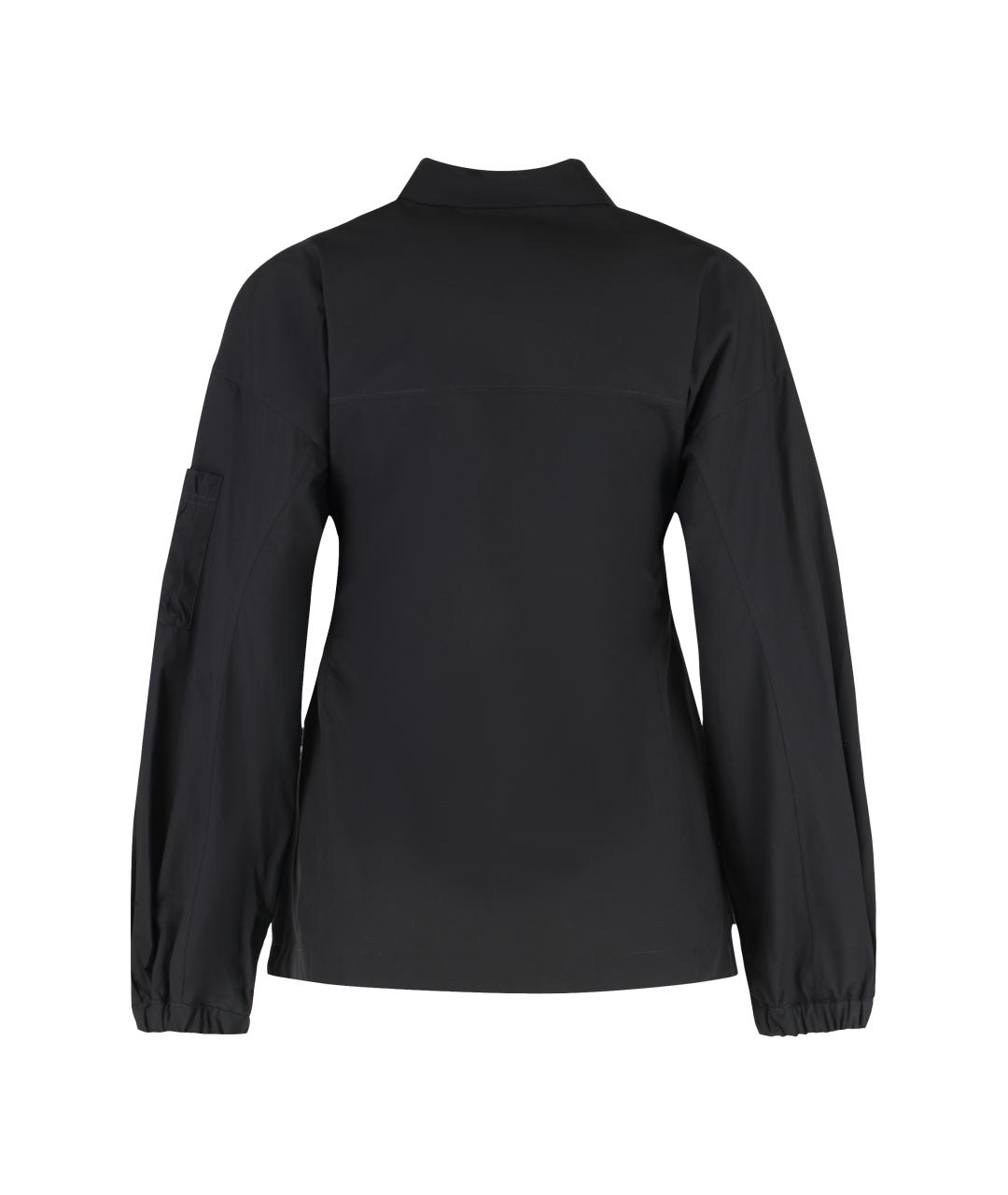 MONCLER Черная хлопковая рубашка, фото 2