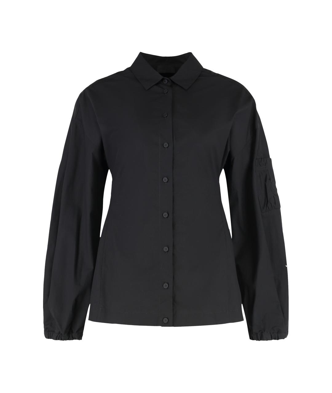 MONCLER Черная хлопковая рубашка, фото 1