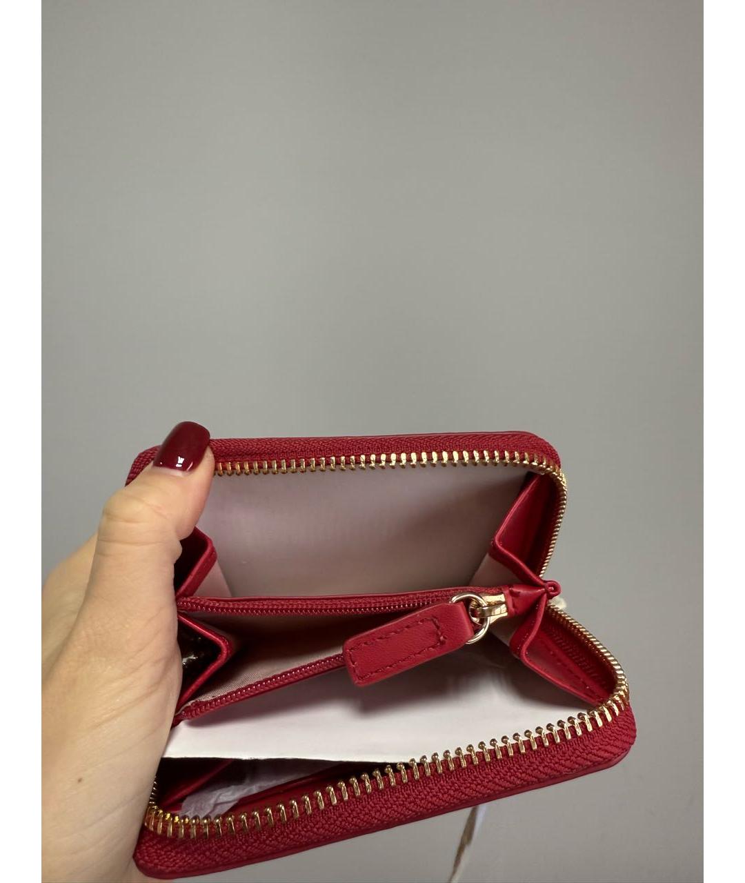 LIU JO Красный кожаный кошелек, фото 4