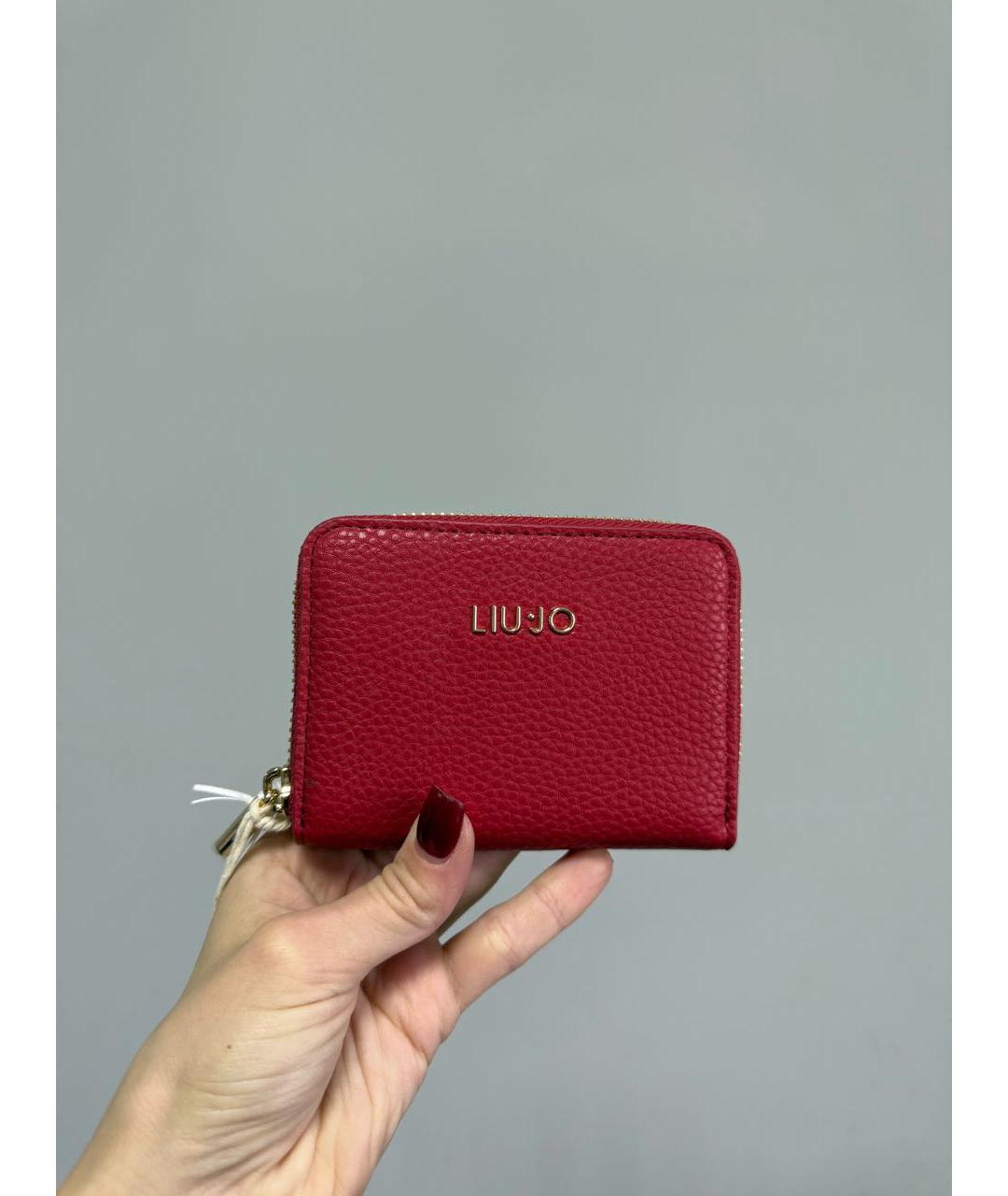 LIU JO Красный кожаный кошелек, фото 5