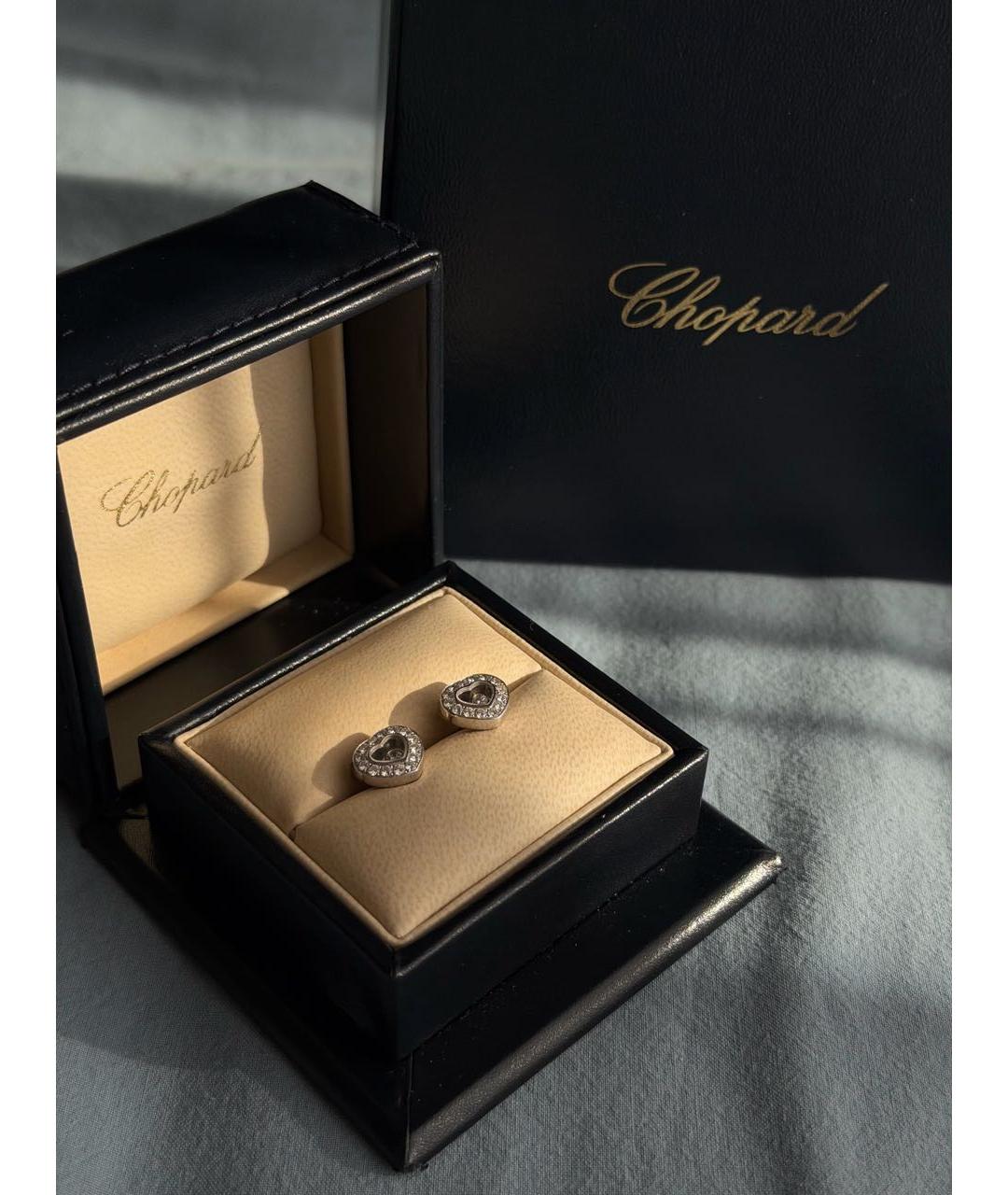 CHOPARD Белые серьги из белого золота, фото 7