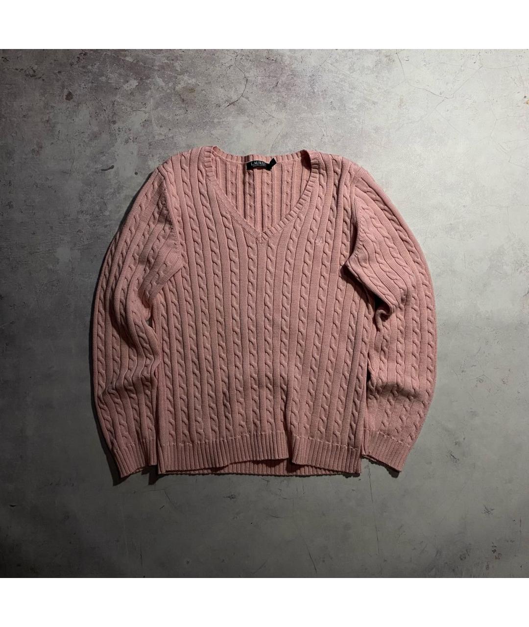 RALPH LAUREN Розовый хлопковый джемпер / свитер, фото 6