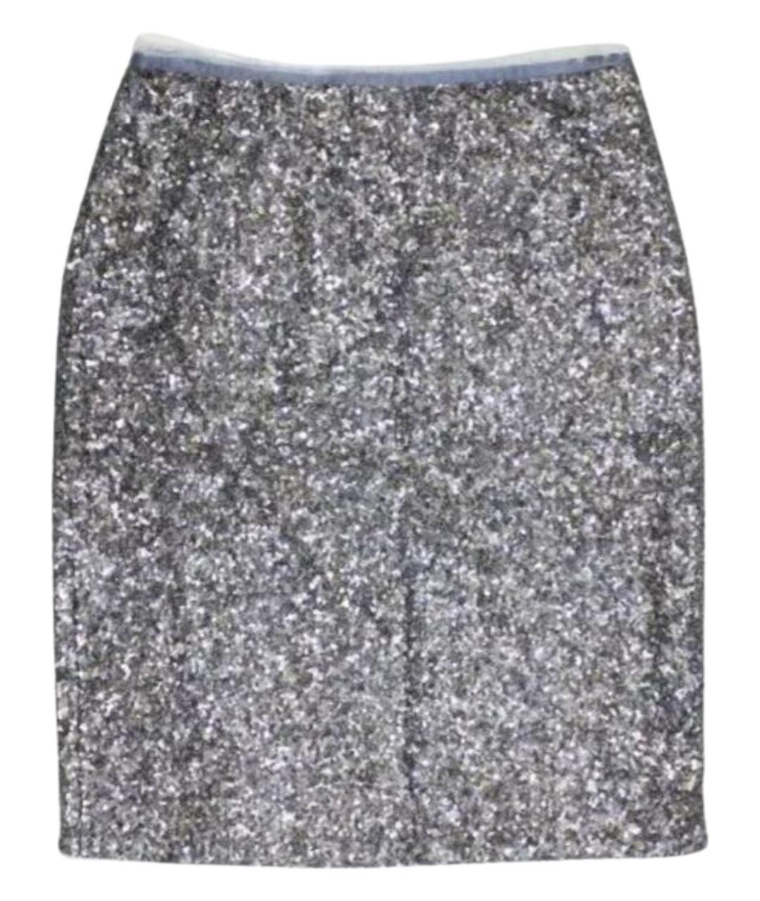 ZADIG & VOLTAIRE Серебряная полиэстеровая юбка мини, фото 1