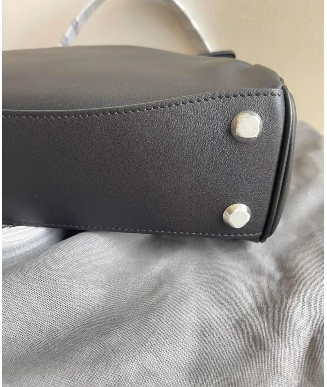 BALENCIAGA Черная кожаная сумка через плечо, фото 3