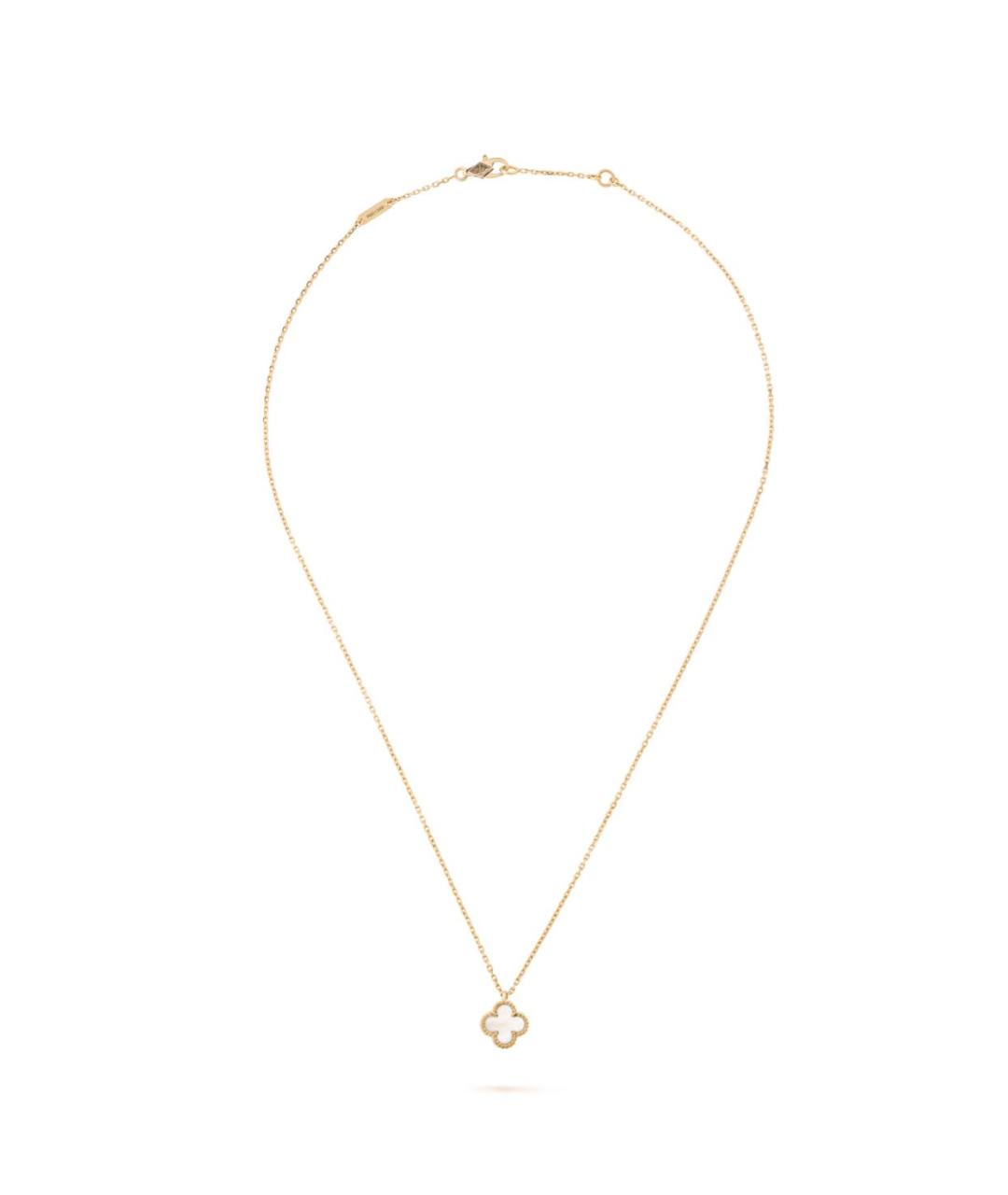 VAN CLEEF & ARPELS Белая подвеска из желтого золота, фото 2