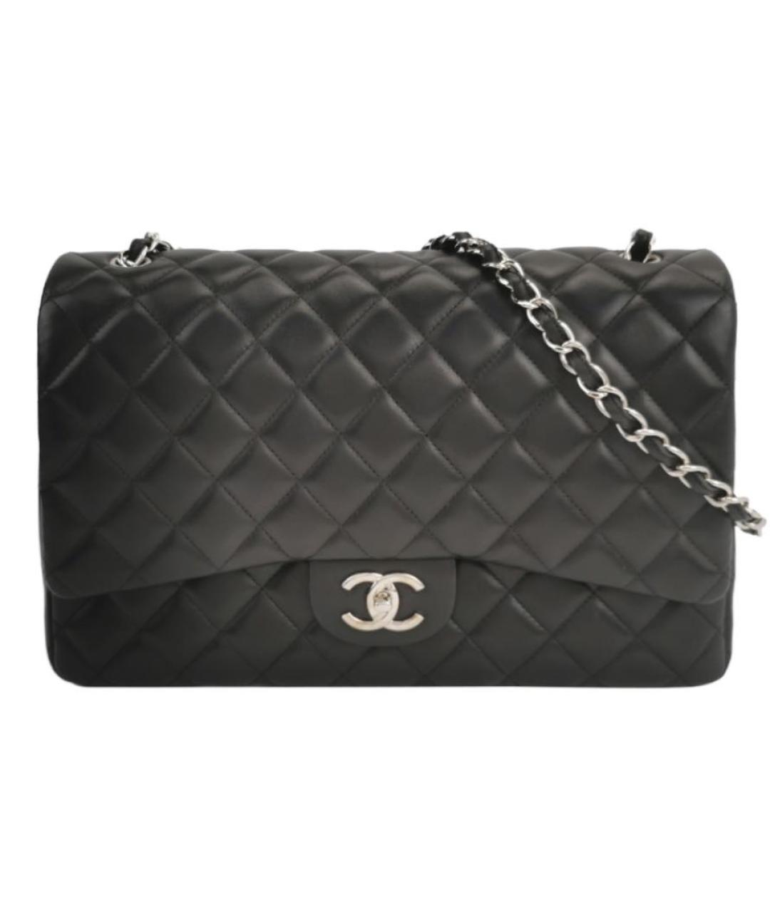 CHANEL Черная кожаная сумка через плечо, фото 1