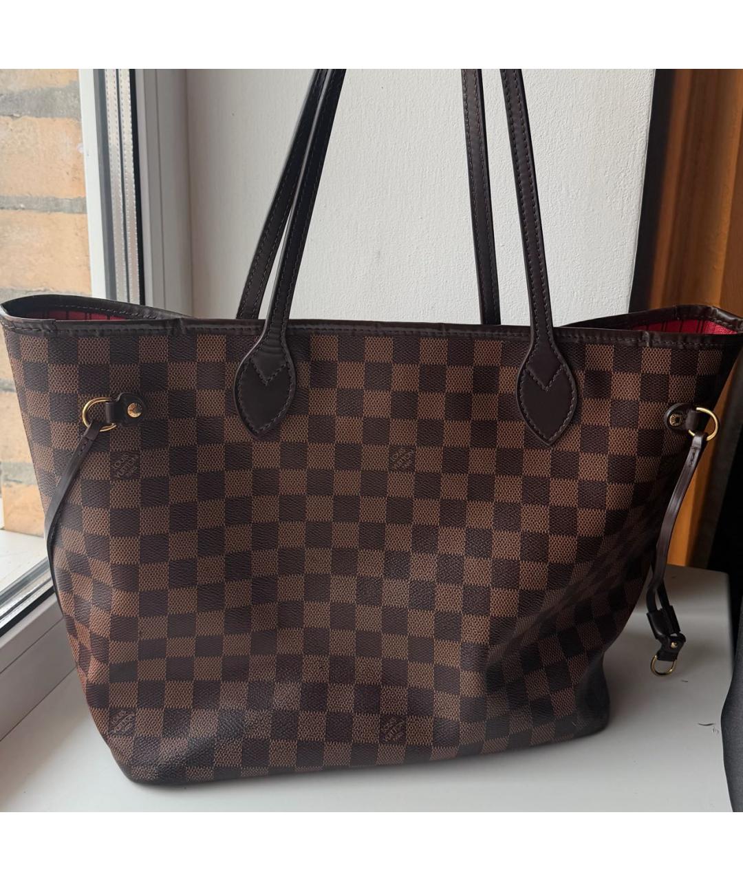 LOUIS VUITTON Коричневая сумка тоут, фото 3