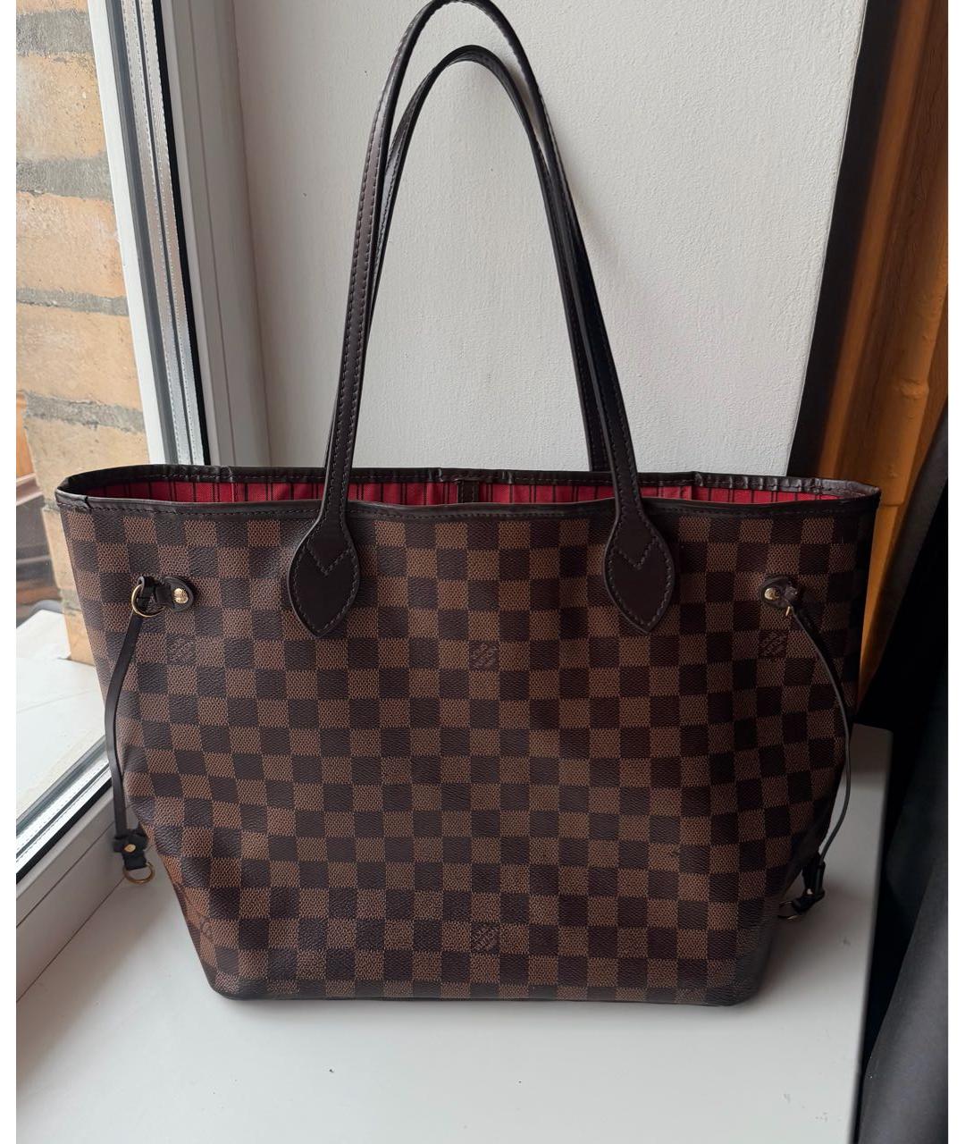 LOUIS VUITTON Коричневая сумка тоут, фото 9