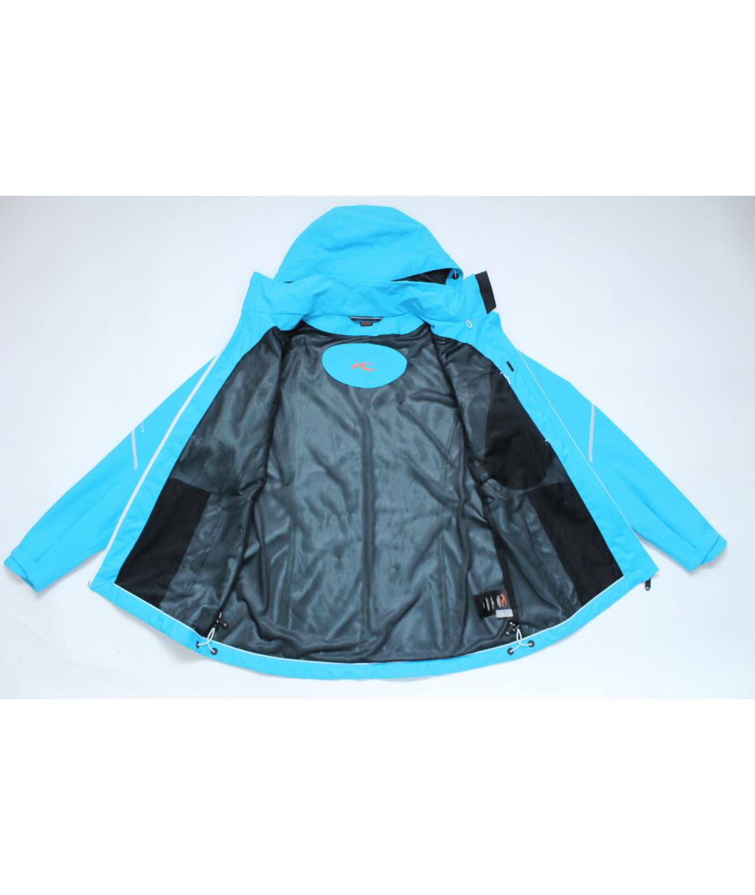 KJUS Голубая полиэстеровая куртка, фото 6