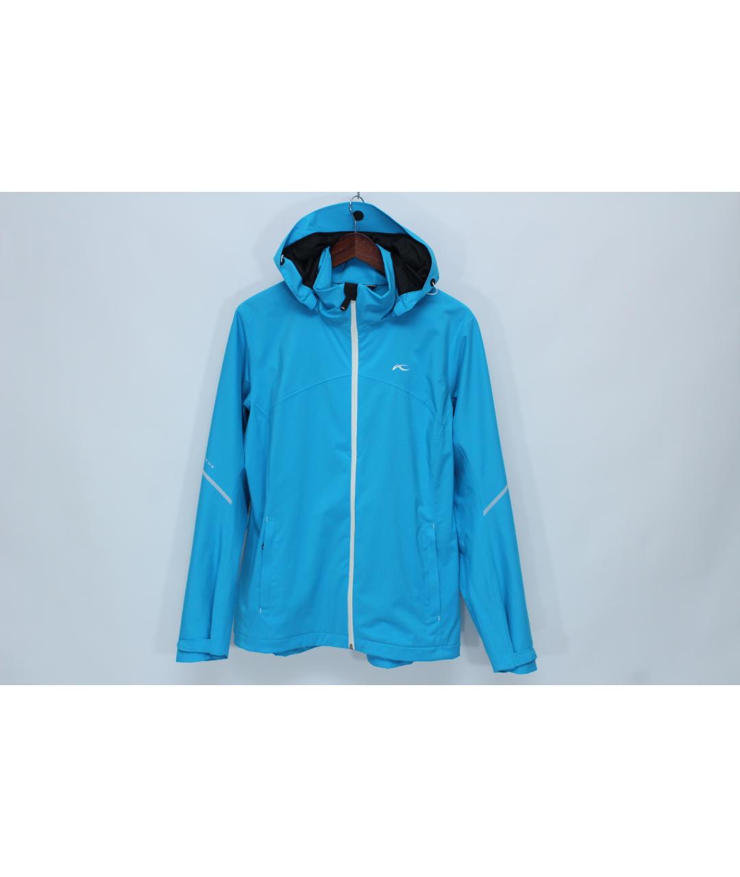 KJUS Голубая полиэстеровая куртка, фото 3