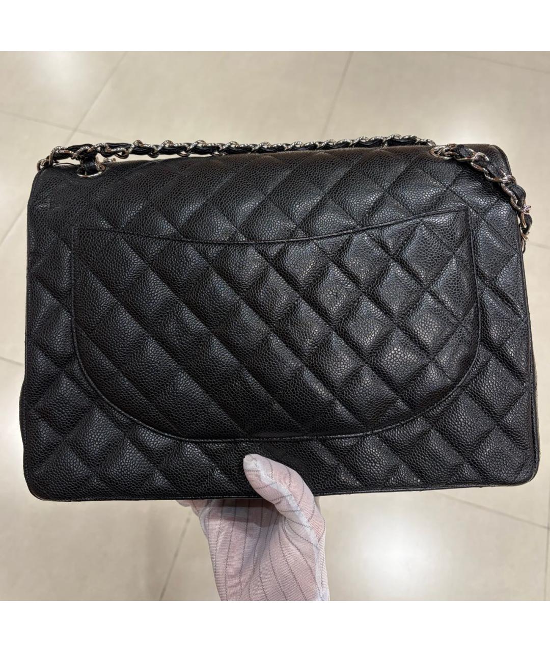 CHANEL Черная кожаная сумка через плечо, фото 4