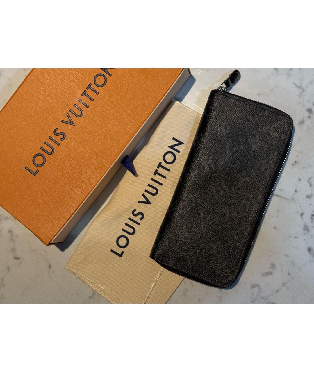 LOUIS VUITTON Темно-синий кошелек из искусственной кожи, фото 3