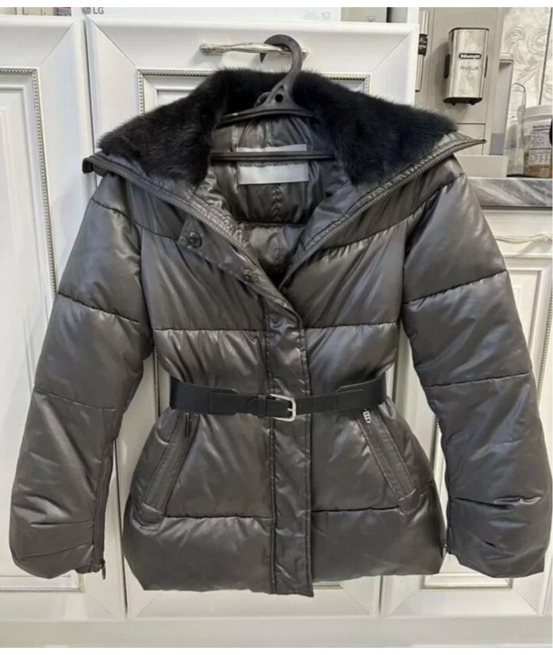 ERMANNO SCERVINO Серый пуховик, фото 6