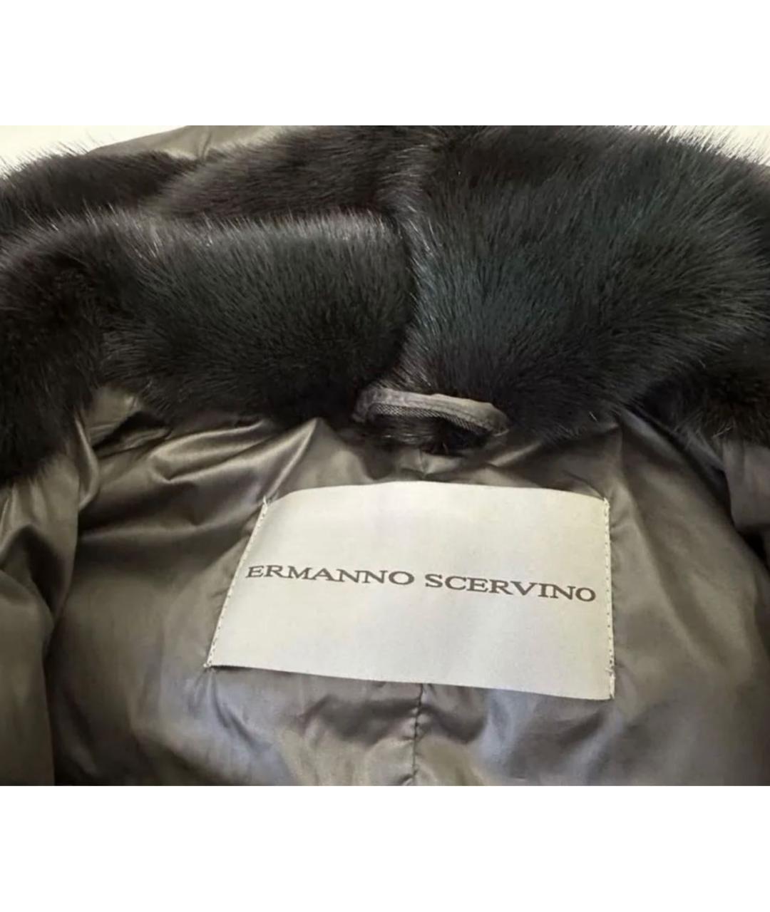 ERMANNO SCERVINO Серый пуховик, фото 3