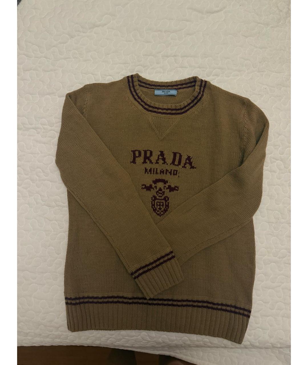 PRADA Бежевый джемпер / свитер, фото 3