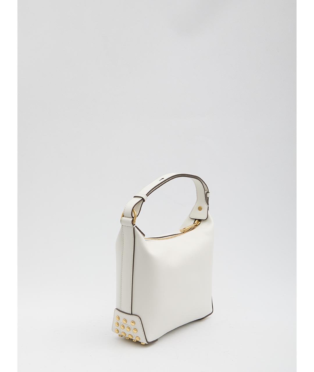 TOD'S Белая кожаная сумка с короткими ручками, фото 2