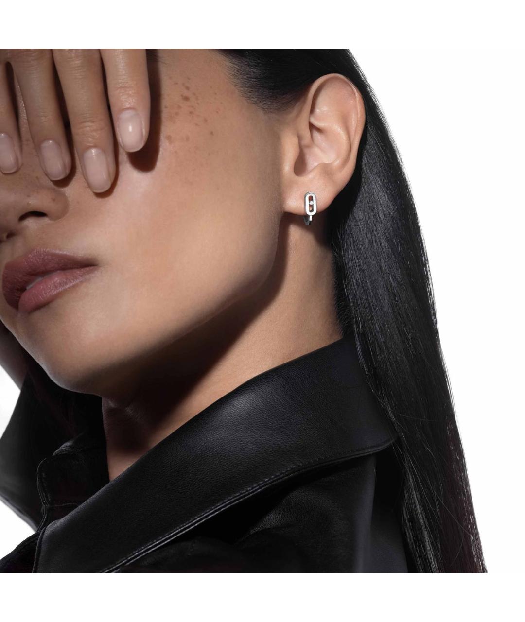 MESSIKA Серебряные серьги из белого золота, фото 5