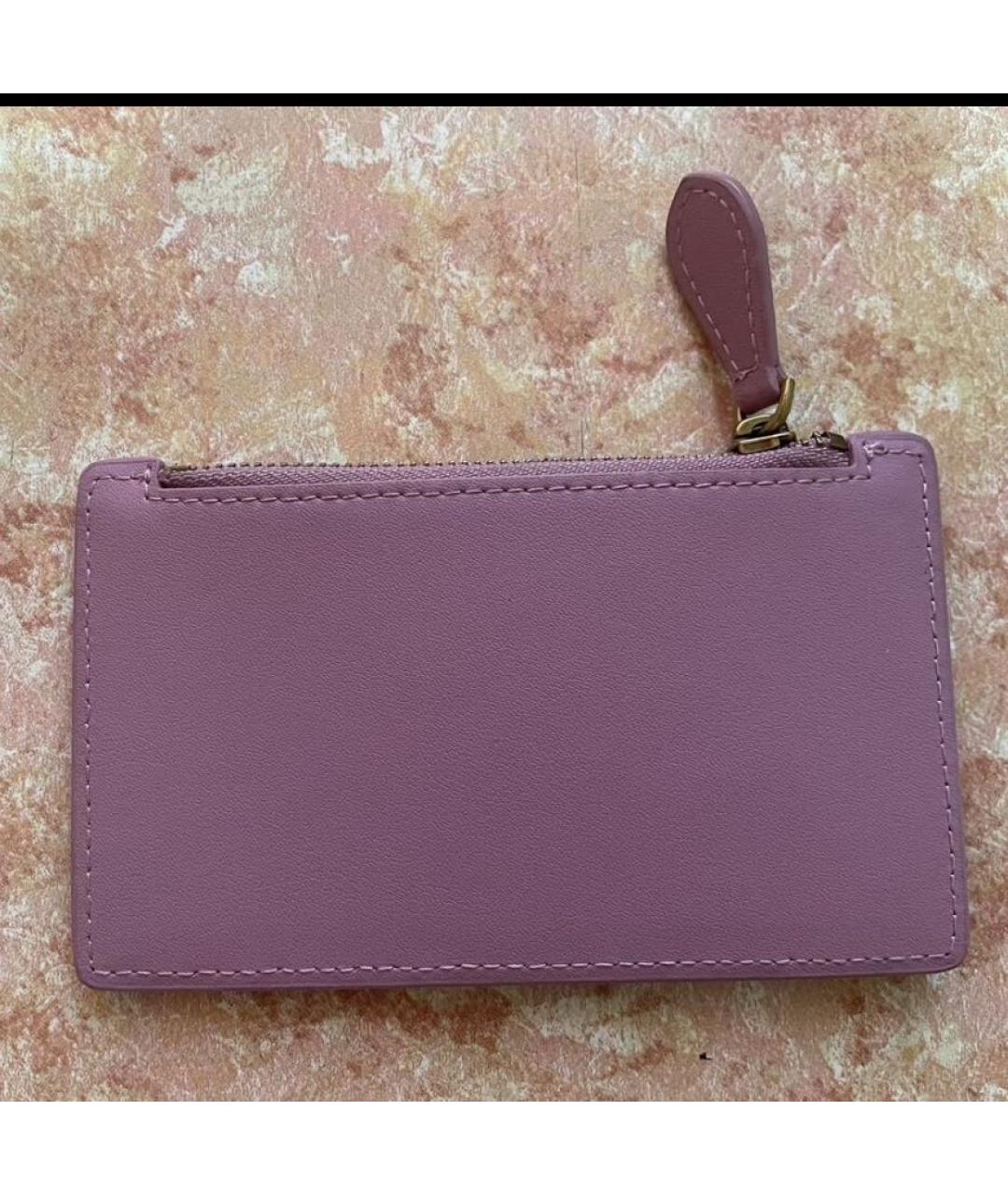 PINKO Розовый кожаный кардхолдер, фото 2