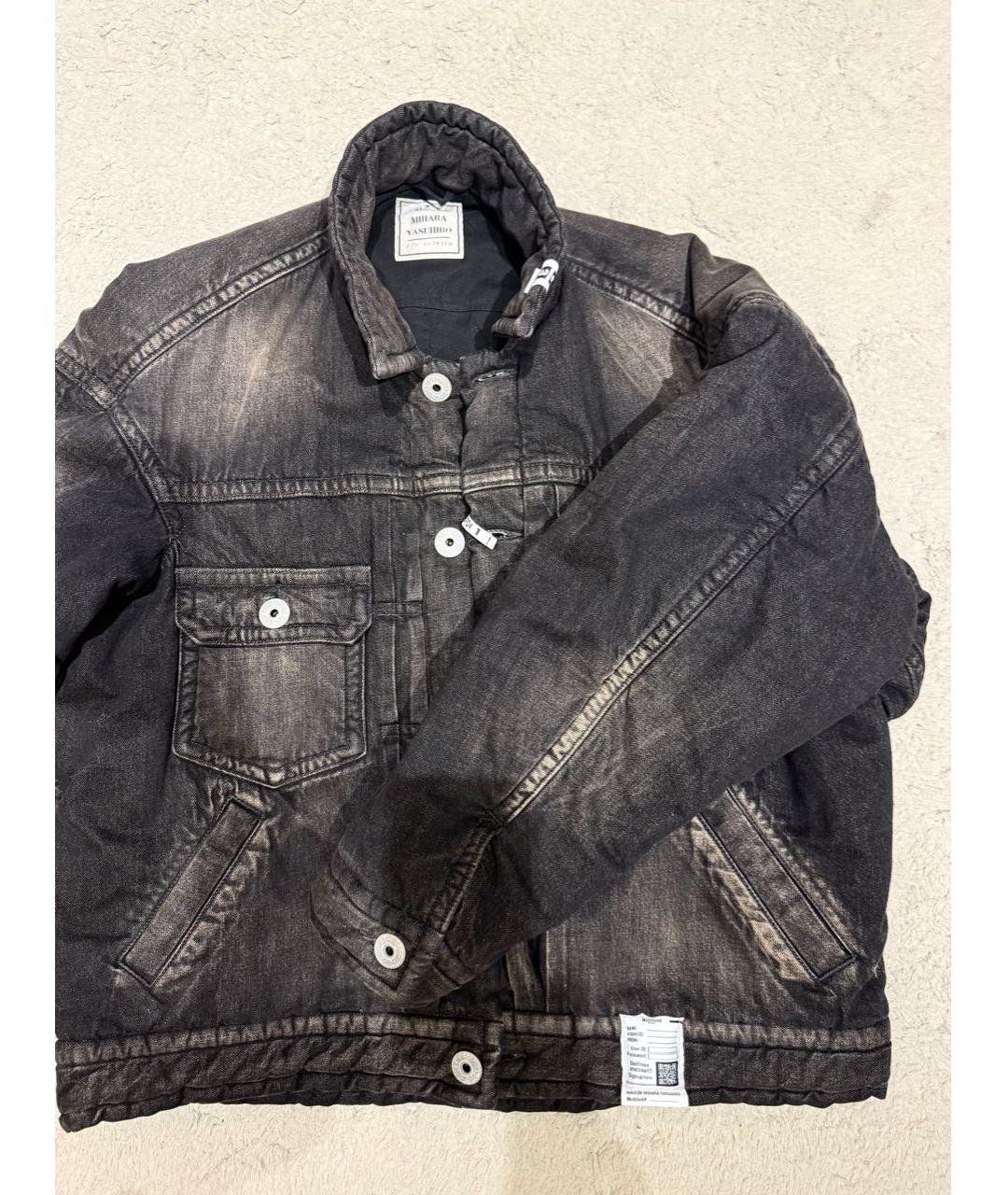 MAISON MIHARA YASUHIRO Серая хлопковая куртка, фото 3