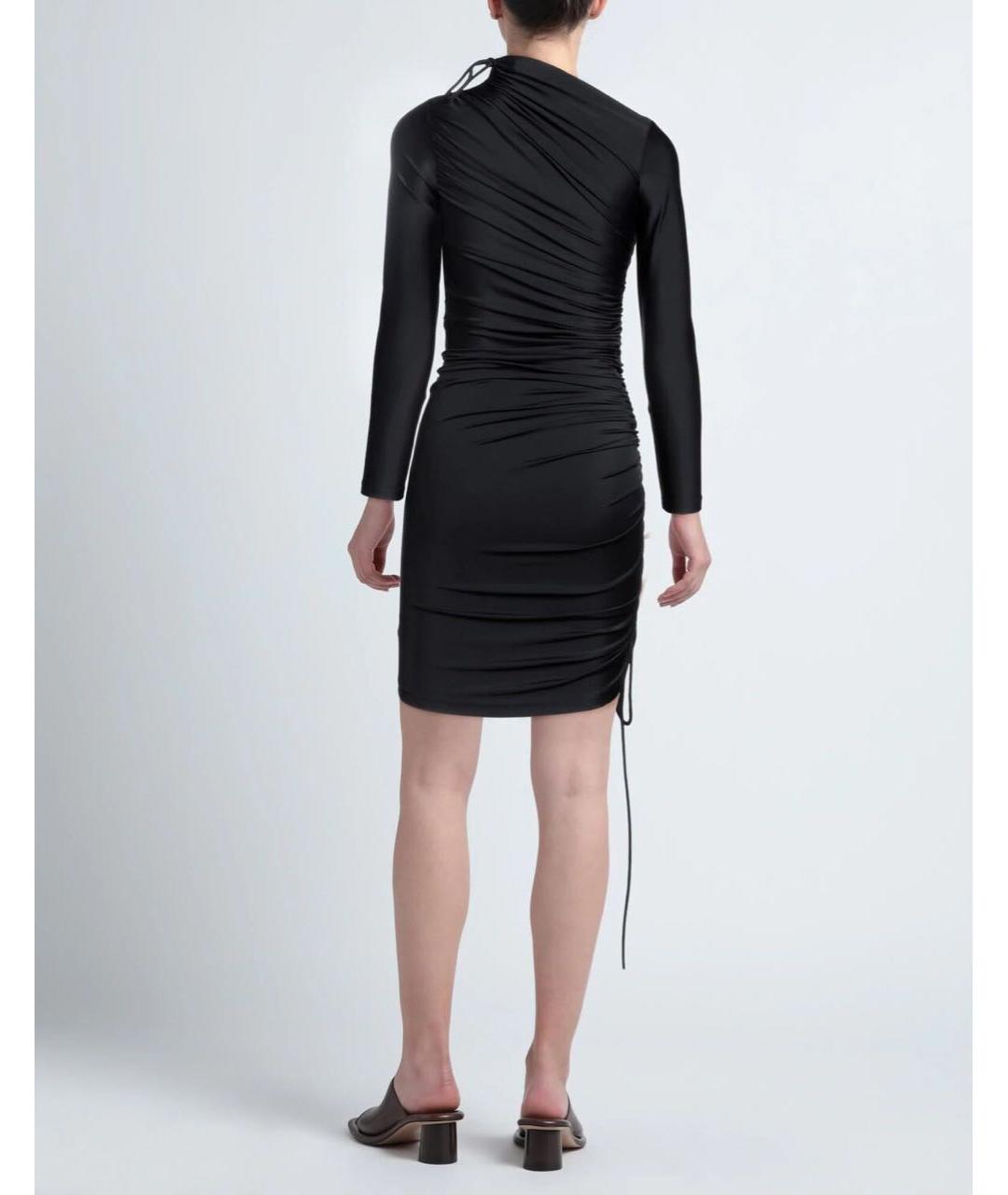 BALENCIAGA Черное полиамидовое платье, фото 4