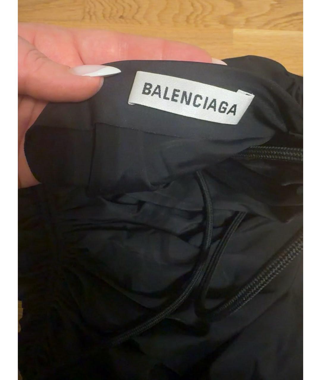 BALENCIAGA Черное полиамидовое платье, фото 2