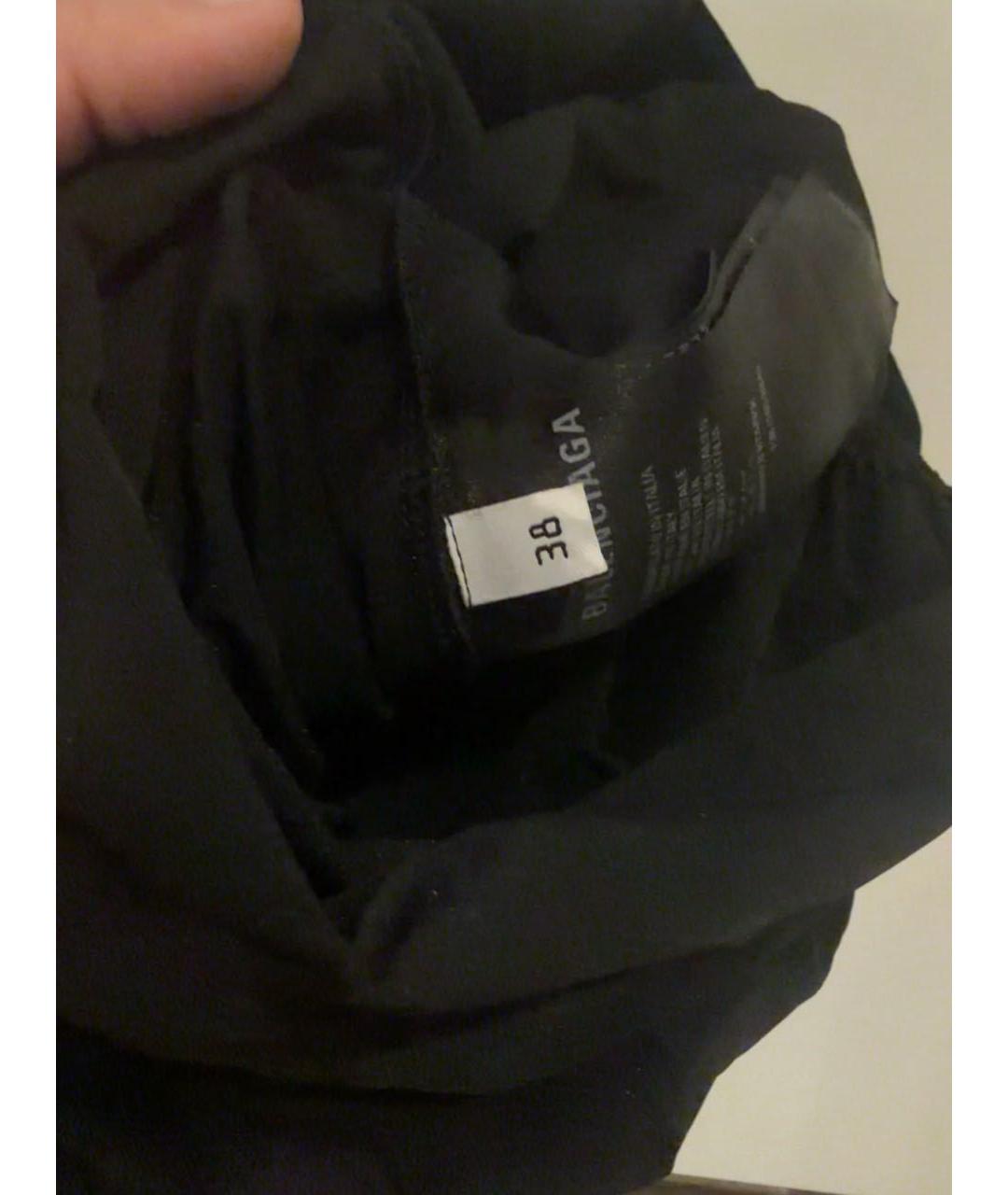 BALENCIAGA Черное полиамидовое платье, фото 3