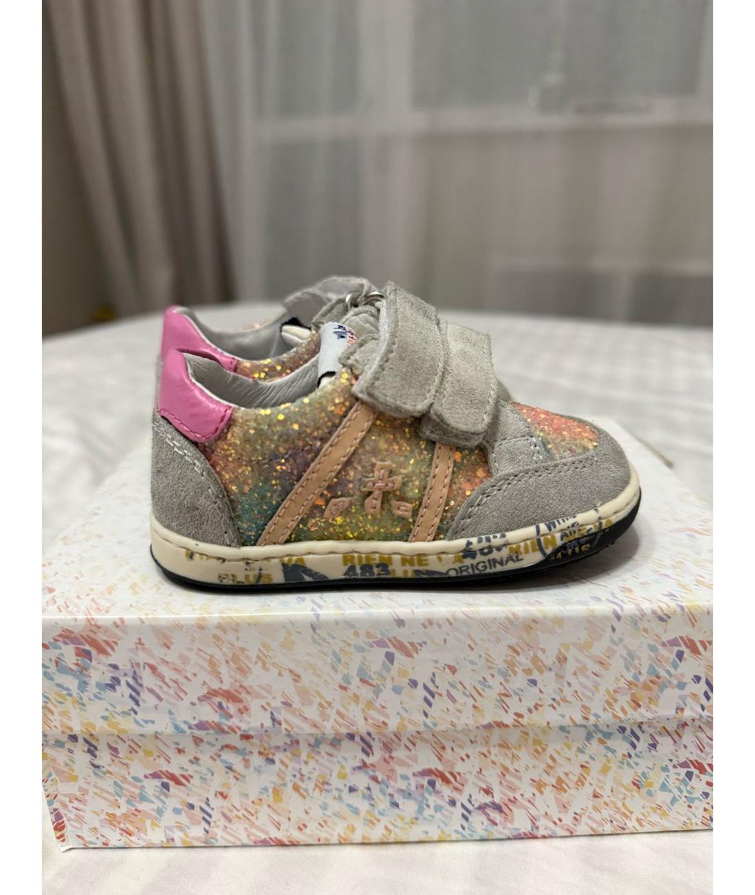 PREMIATA KIDS Мульти замшевые кеды, фото 5