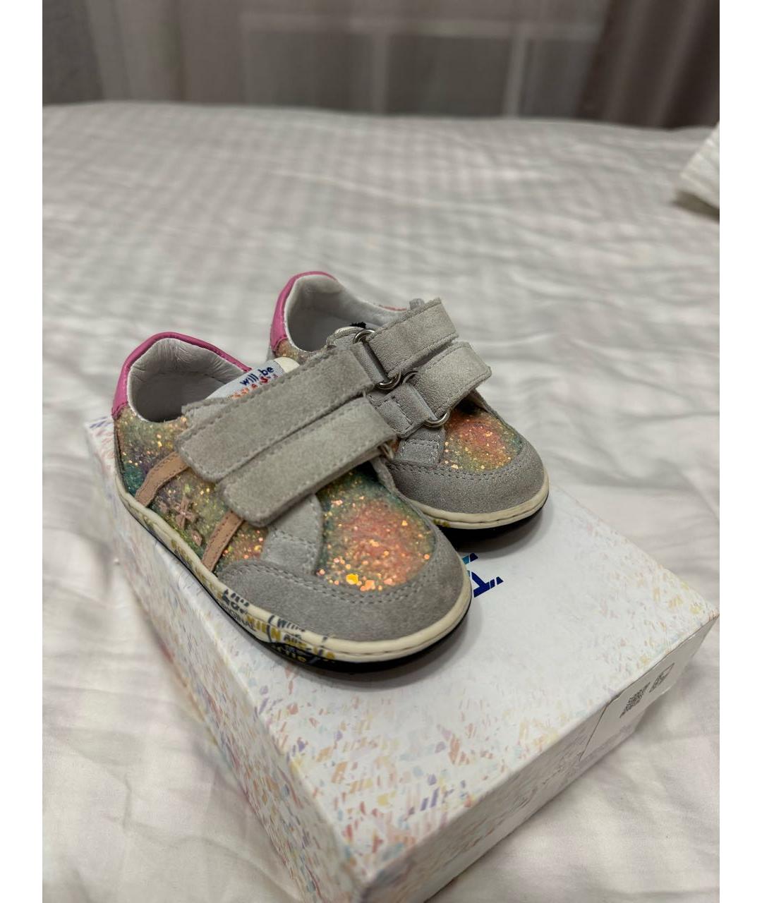 PREMIATA KIDS Мульти замшевые кеды, фото 3